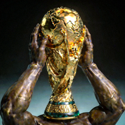 国际足联世界杯冠军奖杯3D渲染模型